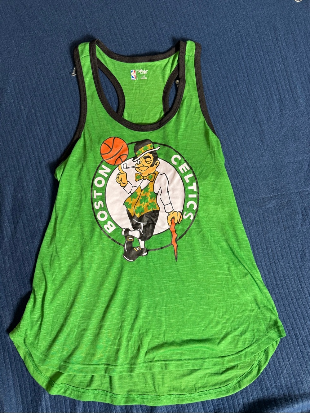 Boston Celtics Green Graphic Racerback Tank